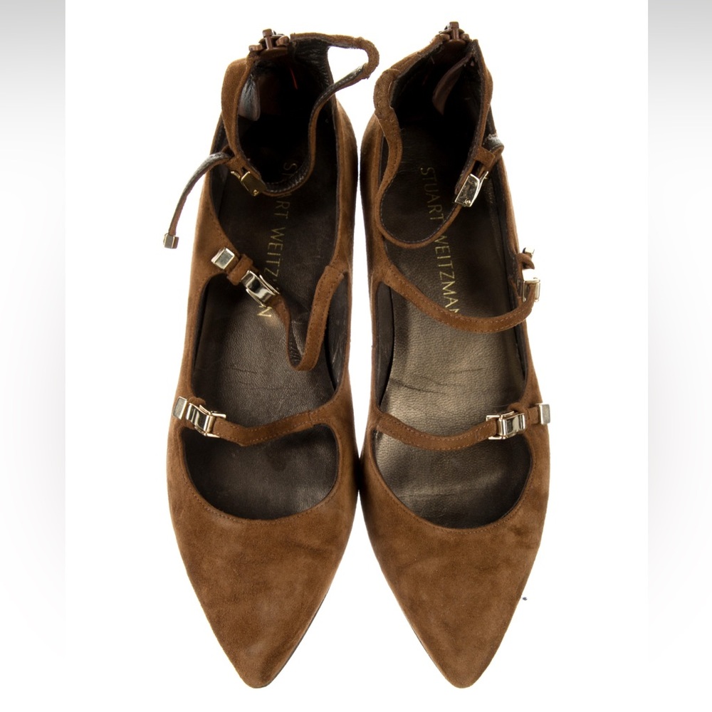 Stuart Weitzman Suede Mary Jane’s